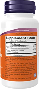 Now Beta - 1,3/1,6-D-Glucan 100mg 90ct - Image 2