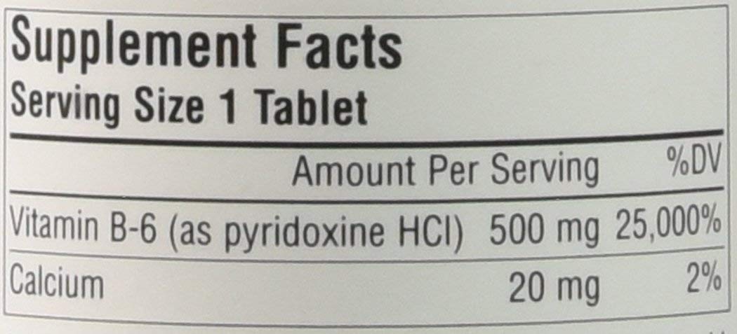 Source Naturals B-6 500mg 100ct - Image 2