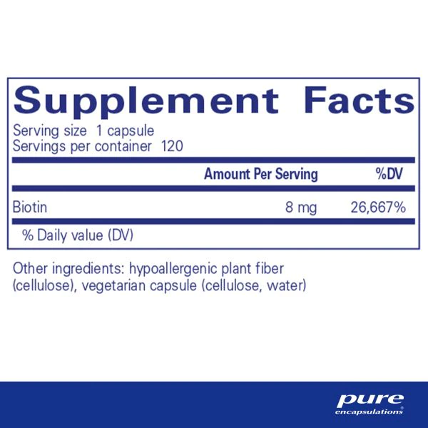 Biotin 8mg 120ct - Image 2