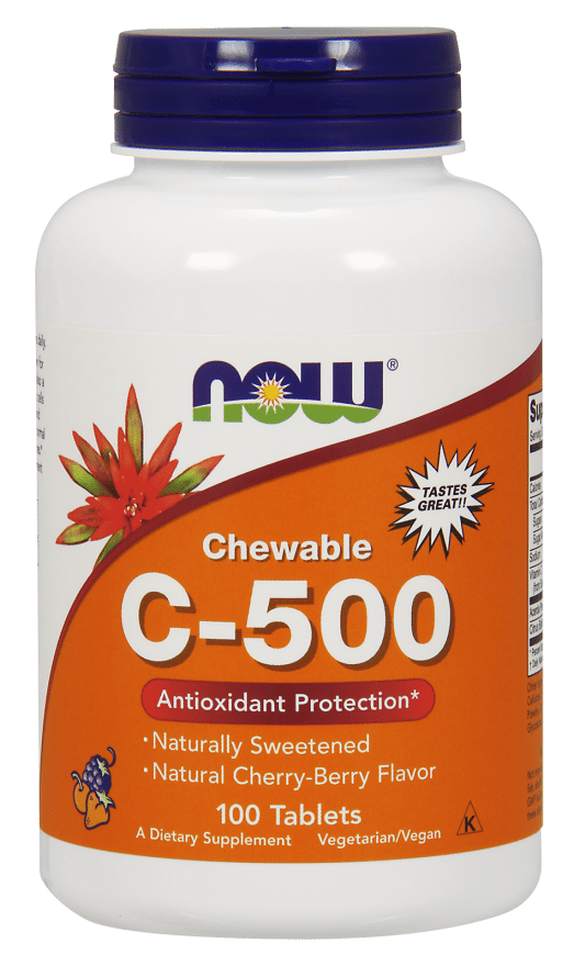 Now Chewable C-500 100ct *Cherry Berry*