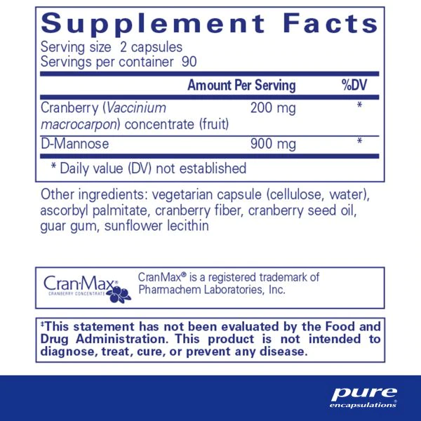 Cranberry D-Mannose 180CT - Image 2