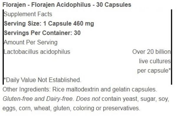 Florajen Acidophilus 30ct - Image 2