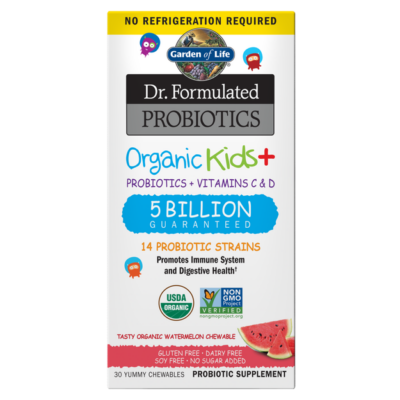 GoL Dr. Formulated Probiotic Organic Kids+ Chewable 30ct Watermelon
