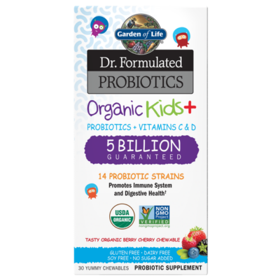 GoL Dr. Formulated Probiotic Organic Kids+ Chewable 30ct Berry Cherry