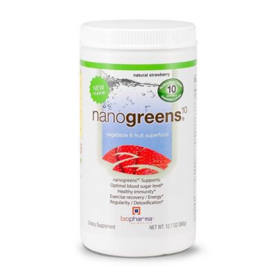 BioPharma NanoGreens Powder Strawberry (12.7oz)